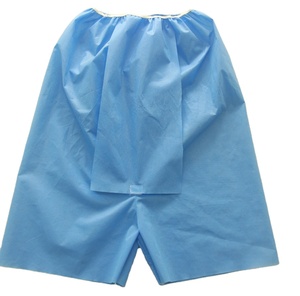 Calças Pacientes Médicos Unisex PP Não Tecidos Endoscopia Calças Descartáveis Exame Colonoscopia Shorts - Product Image 1