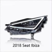 Kit de phares LED 12V 35W 6800 Lumens pour SEAT Ibiza 18-20 avec feux de jour et clignotants
