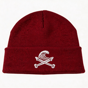 Knitted Winter Beanie <b>Hat</b> with Custom Embroidery Logo Cuffed Skull Cap <b>Warm</b> OEM Acrylic Vietnam Factory Streetwear Style - Product Image 2