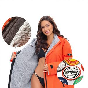Poncho de Baño Personalizado con Logotipo, de Secado Rápido, <span class=keywords><strong>Impermeable</strong></span>, para Cambiarse de Ropa Después de Nadar, para Adultos y Niños - Product Image 2