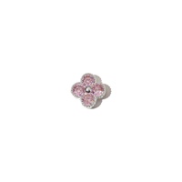 Nouveaux accessoires de manucure en alliage de luxe 3D, trèfle à quatre feuilles, petits strass décoratifs pour ongles, vente en gros