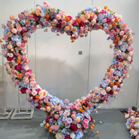 Arche de mariage en forme de cœur, support floral, accessoires de scène et de décoration pour arche de fond et scène de demande en mariage