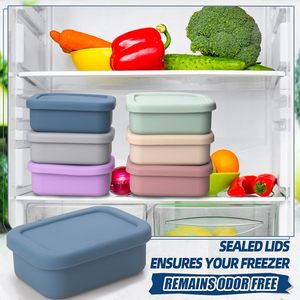 Wholesale Food Grade 3 Compartment Heatable Microwave Safe Foldable Portable Platinum Silicone Bento <b>Box</b> Kitchen <b>Storage</b> - Product Image 2