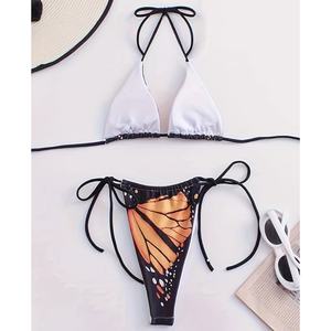 Bikini Brasileño de Cintura Alta Personalizado de Lujo para Mujer, Traje de Baño Sexy Informal para la Playa, Directo del Fabricante - Product Image 1