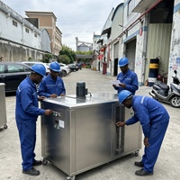 Machine à glace en blocs commerciale 500 kg/24h - Machine à glace en blocs automatique de 5 kg, en acier inoxydable, compresseur Matsushita, 220V/380V