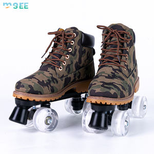Seemore Luncur Roda Pu Materiaal Verhuur Skate <span class=keywords><strong>Roller</strong></span> Patines Franse Mar-Tin Boots Maatwerk 4-Wheel Quad <span class=keywords><strong>Roller</strong></span> Schoenen - Product Image 2