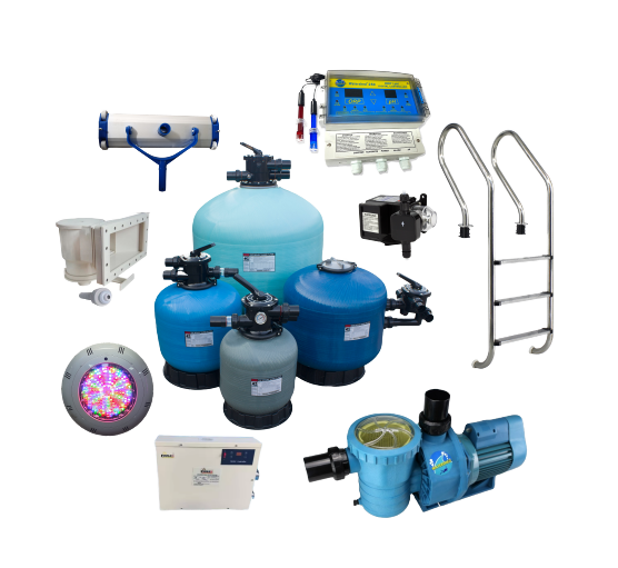 Factory Supply Full Set Swimming Pool Accessories Chlorinator Filter Pump Equipment Pool Cleaning