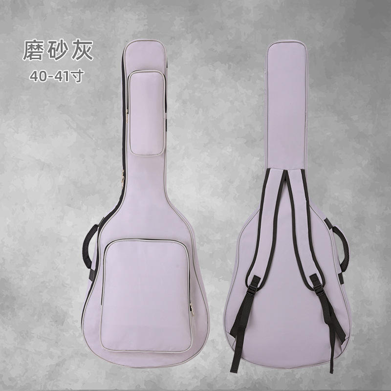 Sac de guitare gris de 40/41 pouces d'épaisseur