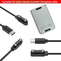 Kabel Pengisi Daya Magnetik PLAUD Note AI Voice Recorder 15W 5V/3A Tipe-C Input 9V/2A Kompatibel dengan Note Meetings