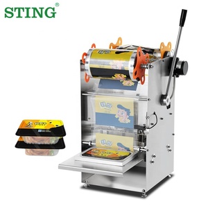 Tray Sealing Machine Machine Tray Sealing Manual Tofu Meal Food Plastic Tray Sealer Sealing Machine Semi Automatic Price