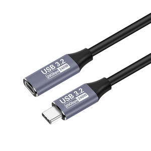 Câble d'extension USB C <span class=keywords><strong>3</strong></span>.2 20 Gbps 240 W, câble d'extension USB C femelle 4K 60 Hz pour hub / ordinateur portable / chargeur etc. - Product Image 2