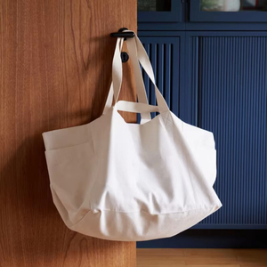 Eco friendly personalizado colorido regalo compras logotipo personalizado Jumbo comestibles lona de algodón FIN DE <span class=keywords><strong>SEMANA</strong></span> bolso de mano con bolsillo - Product Image 3