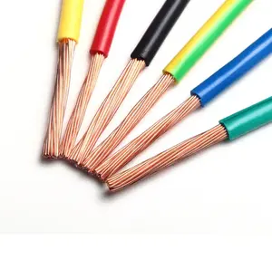Elektrizitätsleitungen flexibles Kabel 450/750 V 1,5 mm 2,5 mm 4 mm 6 mm 10 mm reiner Kupferleiter PVC isoliertes Elektrizitätskabel