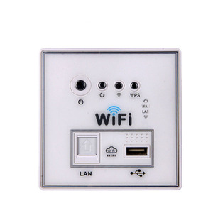 แผงอะคริลิคสีขาวแบบ 86 ชนิด หรูหรา 150Mbps <span class=keywords><strong>4G</strong></span> ไวไฟบ้านติดผนัง รุ่น Universal Wall Trough Wireless Smart Max ข้อมูล LAN ความเร็ว 1000Mbps - Product Image 1