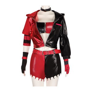 Costume de cosplay Harley Quinn Another World, tenue de Suicide Squad, rouge et noir - Product Image 5