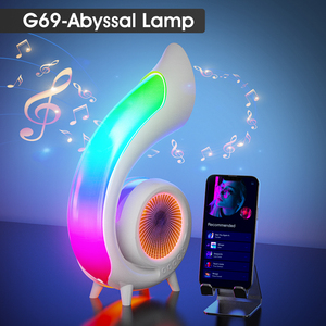 Latest Design Shape Fullrange <b>Speaker</b> BT <b>Speaker</b> Night Light Multifunctional with <b>Speaker</b> Wireless Charger Led Lamp - Product Image 3
