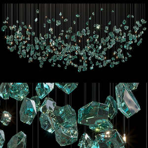 <span class=keywords><strong>Lampadario</strong></span> in vetro arte moderna fatto a mano galleria Hotel <span class=keywords><strong>sala</strong></span> banchetti luci a sospensione eleganti lampade a sospensione ristorante - Product Image 3