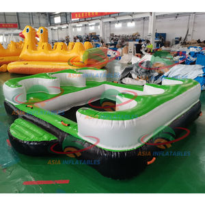Île flottante géante de qualité supérieure pour 6 personnes, tube flottant pour fête aquatique sur lac ou rivière - Product Image 3