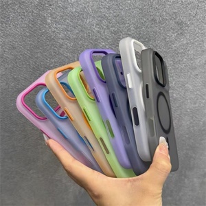 Funda Magnética para Teléfono en Color Caramelo para iPhone 17 Pro Max, Funda de Lujo Translúcida Mate para iPhone 11 - Product Image 2
