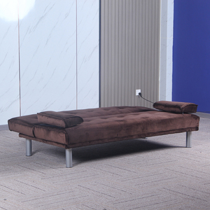 Sofá cama de estilo nórdico moderno para sala de estar, dormitorio, apartamento, oficina, sofá cama de terciopelo, sofá cama convertible personalizable - Product Image 3