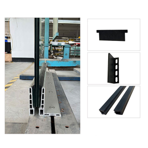 미국 상업용 건물 유리 난간 프로젝트 유리 펜스 안전 프레임리스 유리 발루스트레이드 LED 알루미늄 U 채널 핸드레일 - Product Image 3