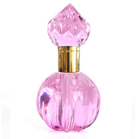 Décoration d'intérieur arabe, flacon de parfum en verre vide, flacon de parfum en cristal multicolore avec bouchon, cadeau décoratif de luxe