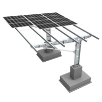 Abri solaire en acier à colonne unique pour l'optimisation de l'espace de stationnement compact