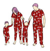 Nouveaux pyjamas de Noël personnalisables pour la famille, en coton, imprimé Noël, pour adultes, femmes, hommes, enfants, ensemble de pyjamas assortis en bambou de haute qualité
