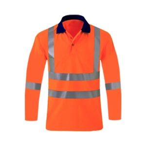 Polo <span class=keywords><strong>de</strong></span> sécurité à manches personnalisé en gros haute visibilité uniforme <span class=keywords><strong>de</strong></span> travailleur Fluorescence réfléchissant vêtements <span class=keywords><strong>de</strong></span> travail <span class=keywords><strong>de</strong></span> sécurité - Product Image 2