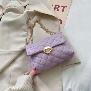New Trendy Lychee Pattern One-shoulder Handbag Women's Bag European and American Fashionable For Women