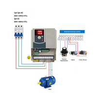 Variateur de fréquence triphasé WCE 5,5 kW-11 kW SCK-300, commande vectorielle, contrôleur de vitesse de moteur AC, IP54, 380 V, certifié ISO