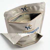 Sachet Doypack personnalisé de qualité alimentaire, imprimé, à fermeture éclair, résistant aux odeurs et à l'humidité, pour l'emballage du lait