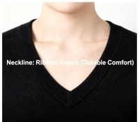 Pull en tricot personnalisé sur mesure ODM OEM anti-rides décontracté pour femmes à col en V