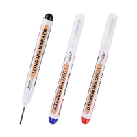 Marqueur permanent industriel pour trous profonds, pointe longue, pour le travail du bois, stylo de charpentier, pointe de 20 mm, marqueurs permanents à pointe longue