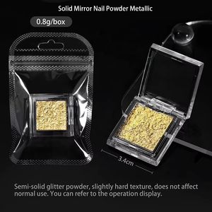 Aurora Solid Mirror Nail Powder Metálico Colorido Polvo Metal <span class=keywords><strong>Efecto</strong></span> Nail Glitter UV Gel Polish Chrome Powder Nail - Product Image 4