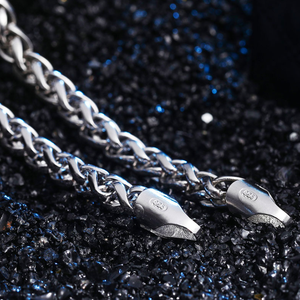 <span class=keywords><strong>Franco</strong></span> s925 de plata esterlina de gaviones de cadena retorcida cesta de la flor de enlace de cadena armadura del collar - Product Image 5