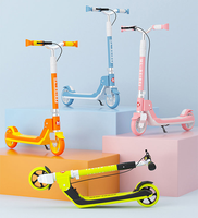 Voiture à roulettes pliable pour enfants de 3 à 12 ans, avec roues lumineuses, pour garçons et filles