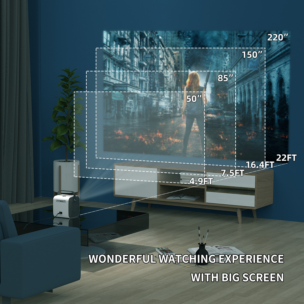 [M03 Livebroast+FREE 100INCH SCREEN] Hot Selling HD Mini Home Theater Factory OEM ODM Portable Simple HD Cinema Projector