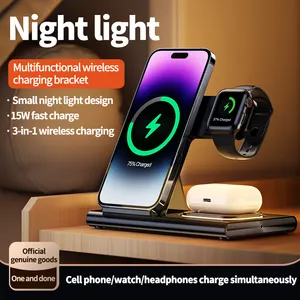 Smart Mobile Phone Wireless Charger Dock Super Fast Phone Charger Holder For Iphone Samsung Android