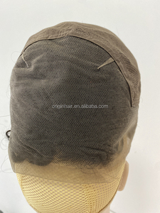 Sistema di sostituzione dei capelli indiani in pizzo 360 ondulato, parrucca completa in monofilamento nera naturale, toupet per <span class=keywords><strong>uomo</strong></span> - Product Image 3