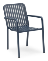 Ensemble de table et de chaises de salle à manger d'extérieur en alliage d'aluminium moderne, léger, empilable, résistant aux UV, imperméable, meubles de villa