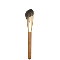 Pinceau de fond de teint en bois de poirier, outils de maquillage, pinceau de contour en poils de chèvre pour le maquillage du visage