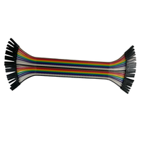 Kabel Jumper Flat Ribbon Terminal DuPont 2.54mm, Harness Kabel Listrik 1p hingga 40p untuk Aplikasi Elektronik
