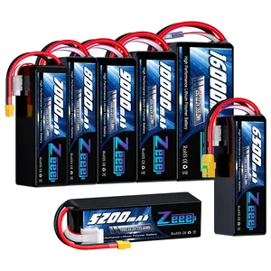 Zeee Fpv Drone Batterij 6S 22.2V 5200/6500/7000/8000/9000/10000/16000Mah Zachte Hoes Met Xt60 Plug Lipo Batterij Pack Voor Fpv