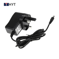 Adaptateur secteur mural Hua Yi Teng 9V 1A 9W pour éclairage LED, certifié UKCA KC SAA ETL PSE CE, connexion par prise PC/ABS, sortie DC