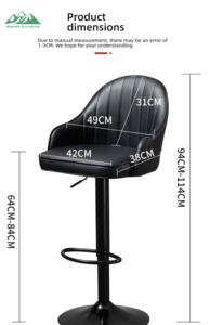 <span class=keywords><strong>Tabouret</strong></span> <span class=keywords><strong>de</strong></span> <span class=keywords><strong>bar</strong></span> extérieur moderne Wayon avec cadre en <span class=keywords><strong>bois</strong></span> <span class=keywords><strong>et</strong></span> repose-pieds en <span class=keywords><strong>acier</strong></span> inoxydable pour jardin <span class=keywords><strong>et</strong></span> terrasse - Product Image 6