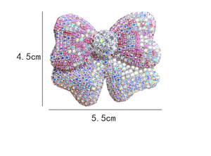 Broche de Luxo Grande com Laço de Diamante e Zircônia, Decoração para Capa de Celular, Bolsa e Artesanato <span class=keywords><strong>DIY</strong></span> - Product Image 6
