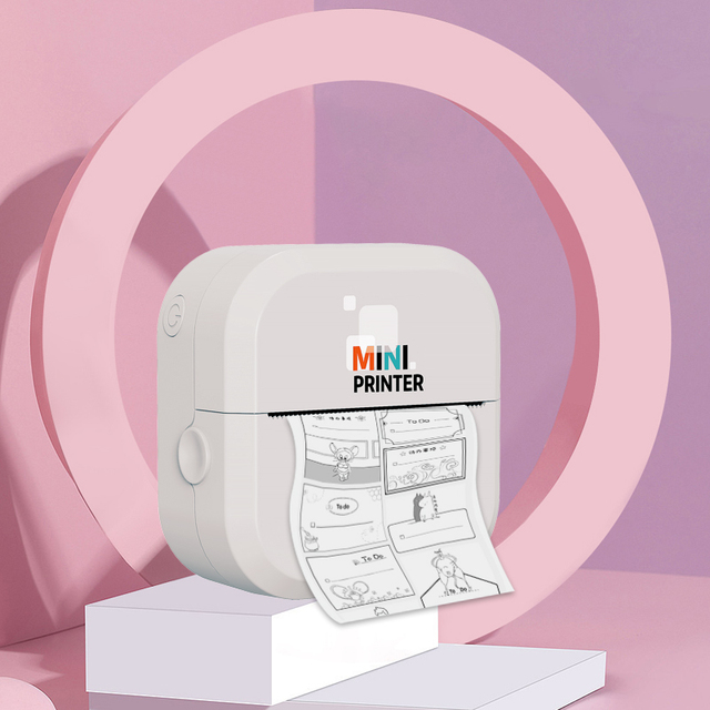 Hot Sale Portable Digital Photo Thermal Label Printer Mini Photo Printer for Android Ios Smartphone BT Inkless Printing