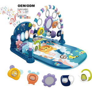 Tapis de jeu amusant pour bébé, avec pédale, <span class=keywords><strong>piano</strong></span>, gymnastique, activité rampante, sensorielle, musique et lumières - Product Image 1