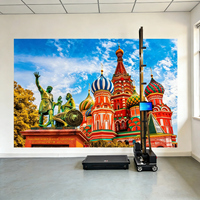 Máquina de Pintura UV Robótica para Paredes, Impresora Mural Vertical 3D Automática, Nueva Impresora UV de Cama Plana DX5/DX7/XP600